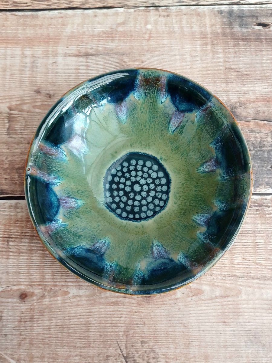 Handmade small stoneware bowl,dessert size 
