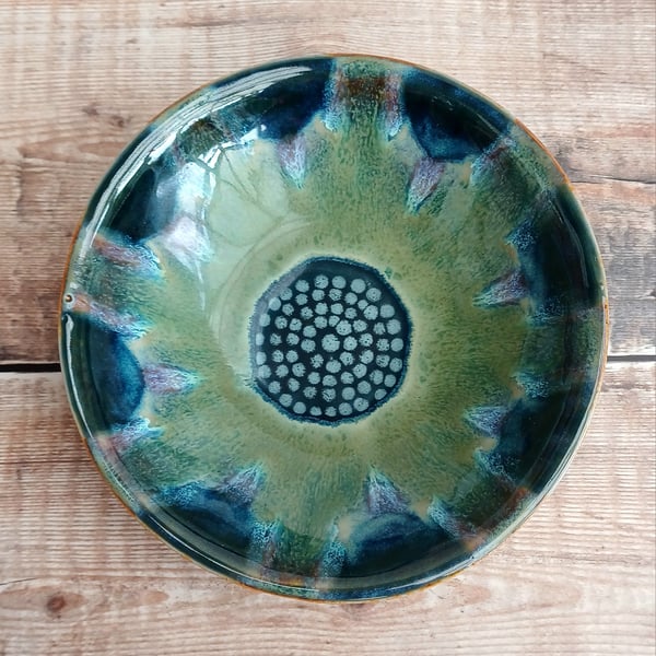 Handmade small stoneware bowl,dessert size 