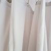 Light Grey Organic Cotton Shower Curtain, washable non-waxed