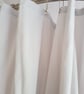 Light Grey Organic Cotton Shower Curtain, washable non-waxed