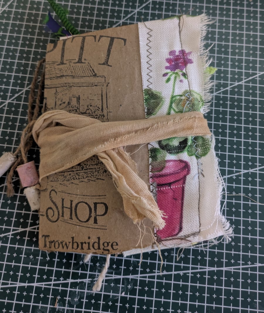 Cute recycled paper bag journal