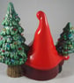 Ceramic Xmas Christmas Trees Gnome Gonk Figurine Ornament Decoration. - Image 3