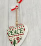 Christmas Hanging Heart Decoration in Emma Bridgewater Designs - Image 3