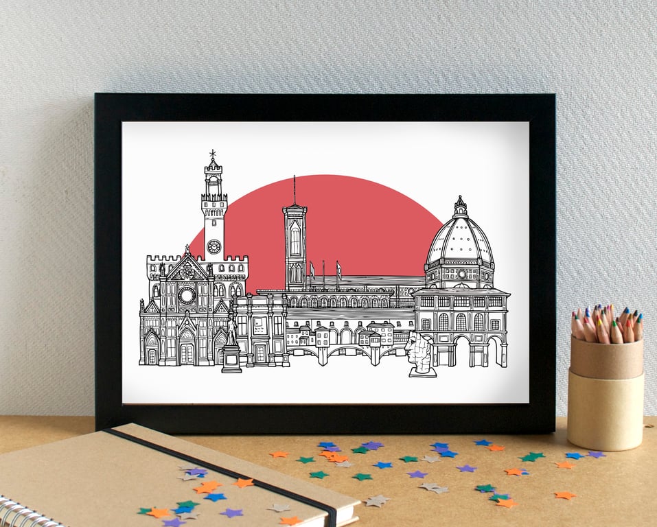 Florence Skyline Art Print