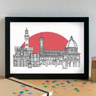 Florence Skyline Art Print
