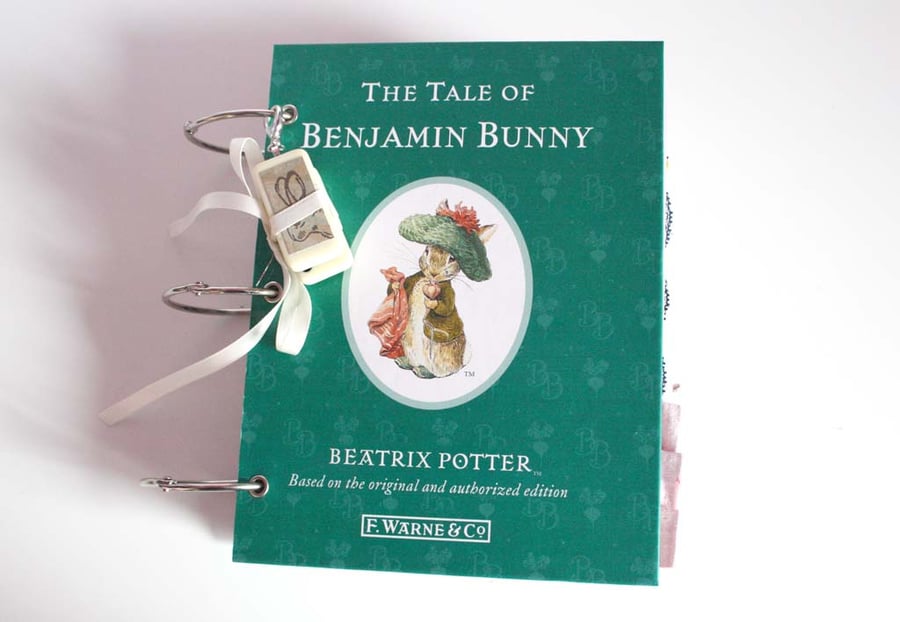 The Tale of Benjamin Bunny Beatrix Potter Altered Book Junk Journal
