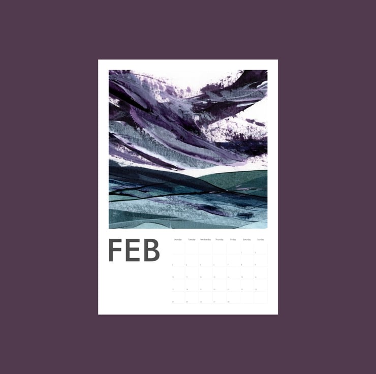 2025 SLIGHTLY SECONDS Seascape Calendar Folksy