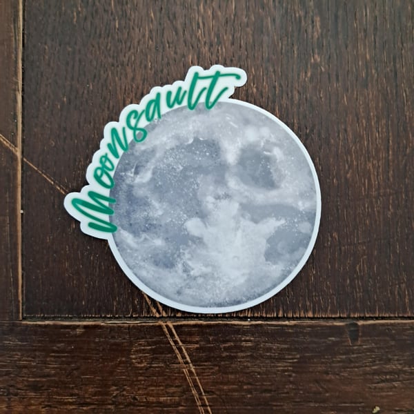 Moonsault Pro Wrestling Sticker: AEW WWE Theme, 2.5" Decal