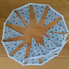 Bunting with colourful sailing boats