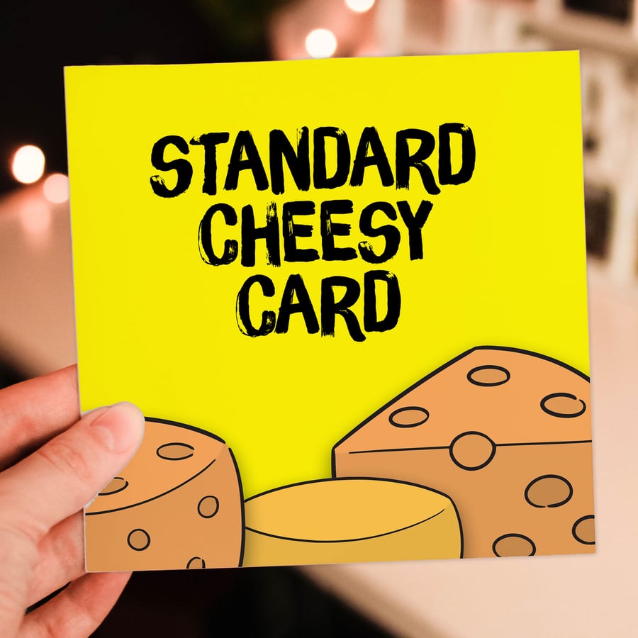 Greetings card: Standard cheesy card