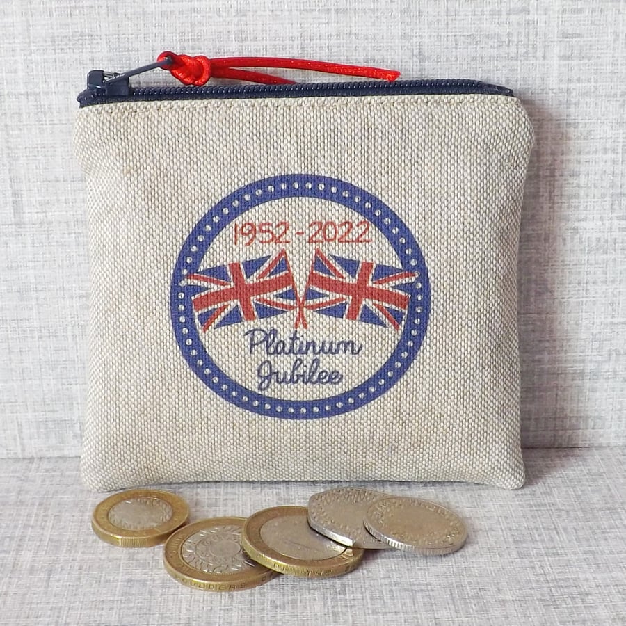 Small purse, coin purse, Platinum Jubilee