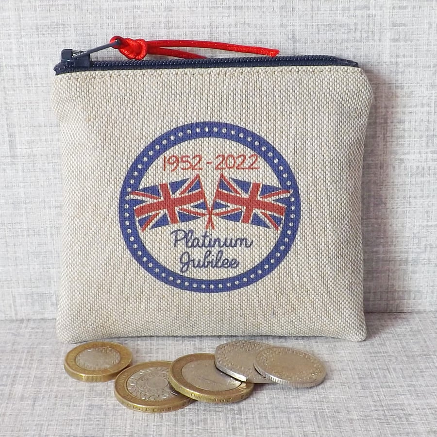 Small purse, coin purse, Platinum Jubilee