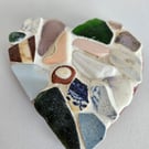 Found Pottery Shard Heart