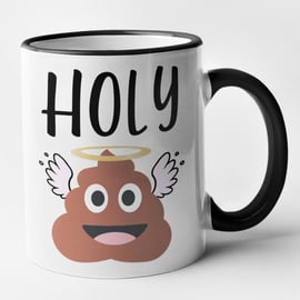 Holy (poo emoji)  Mug Funny Novelty Poo Emoji Birthday Christmas Gift
