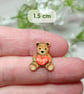 Tiny Hug Gift, Handmade Bear Hugs Pin, Kawaii Teddy Badge, Pocket Hug Bear - Image 4