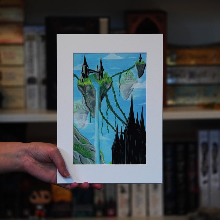 Floating Castles Original Art Print