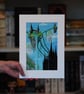 Floating Castles Original Art Print