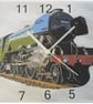 flying scotsman wall clock, train engine locomotive clock british rail steam  - Image 1