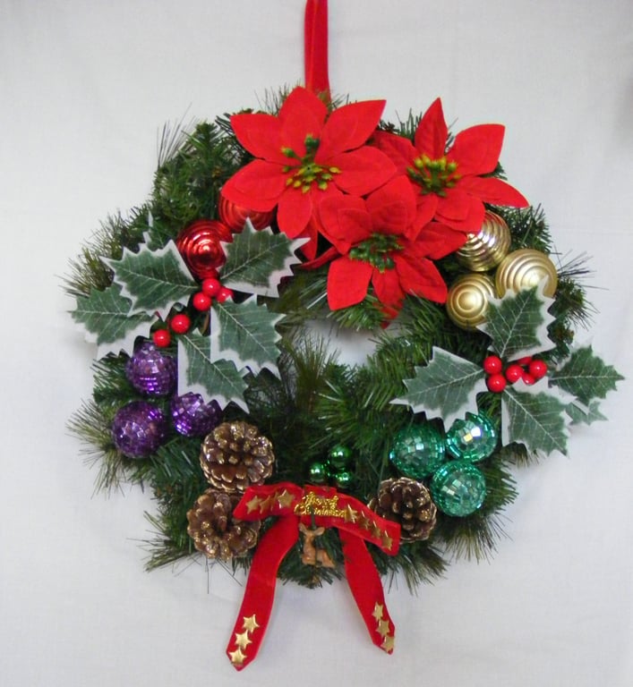 Handmade Christmas Wreath. 