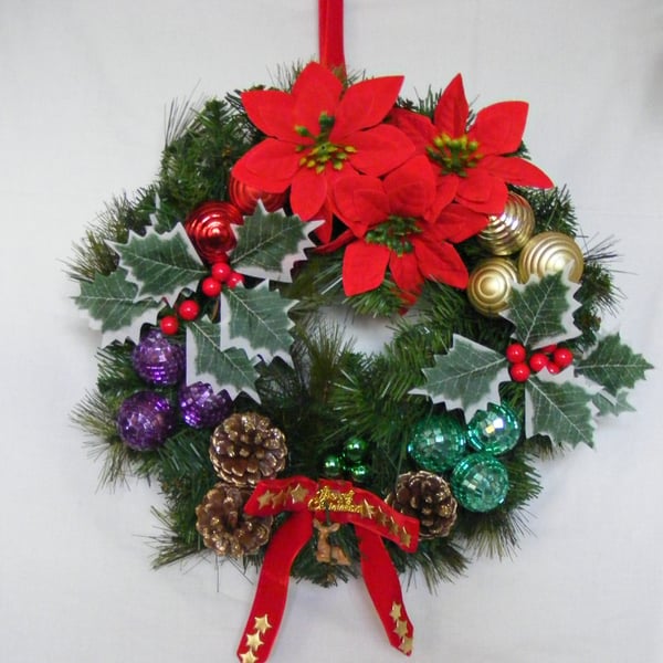 Handmade Christmas Wreath. 