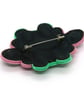 Soutache Brooch Choice Pink Green Gold Black Statement Handmade UK - Image 10