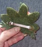 Needle Felted Toadstool Mushroom Hair Clip Handmade Hair Accessory - Image 5