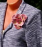 Handmade Felt Wool Flower Brooch - Image 3