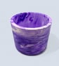 Large Purple Marbled Plant Pot  - Image 6