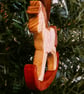 Unique Wooden Rocking Horse Christmas Tree Decoration - Image 4