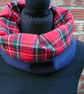 Tartan neck warmer, adult navy fleece neck warmer, Royal Stewart neck warmer - Image 1