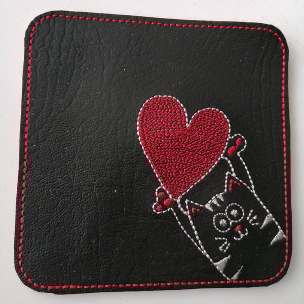 790. Loving kitty coaster.