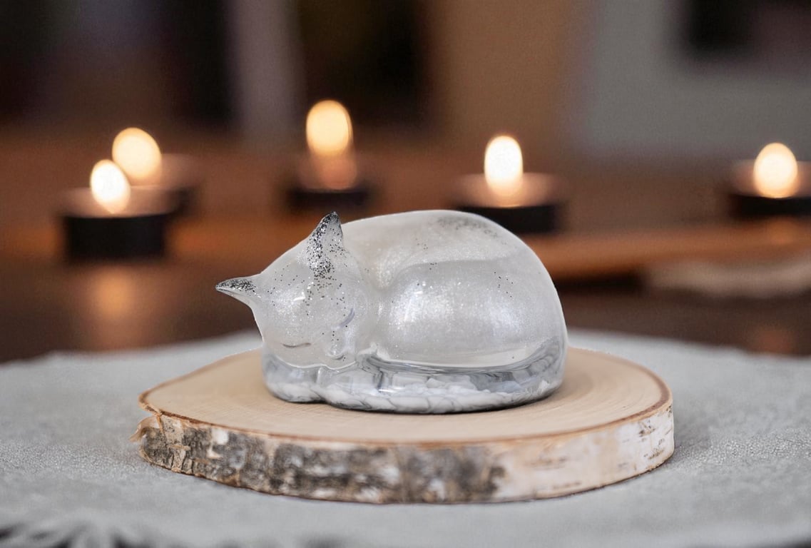 Personalized resin cat figurine Cat memorial gift statue
