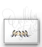 Watercolour Print Swallows Chit Chat - Image 1