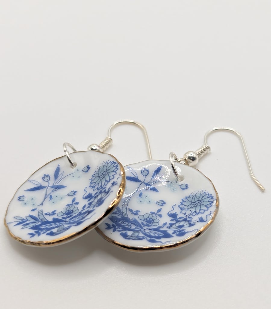 China plate earrings