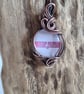 Top Mum Glass & Copper Pendant Necklace Gift Jewellery Jewelry Mothers Day - Image 5