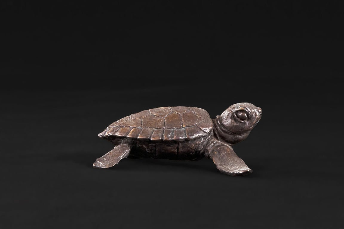 Foundry Bronze Baby Turtle Animal Statue Small Bronze Metal Sculpture