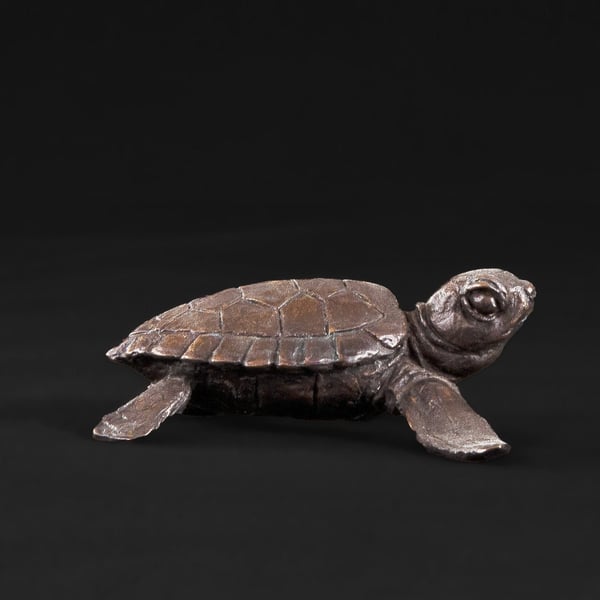 Foundry Bronze Baby Turtle Animal Statue Small Bronze Metal Sculpture
