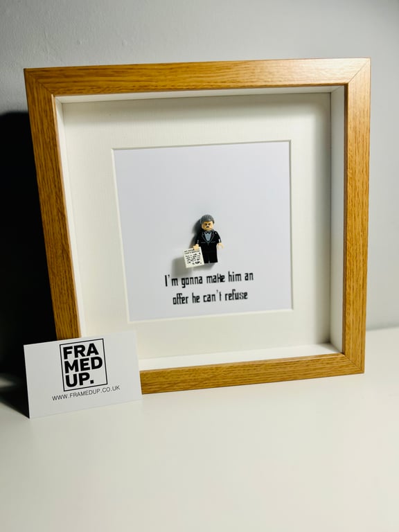 THE GODFATHER - MARLON BRANDO - Framed custom minifigure