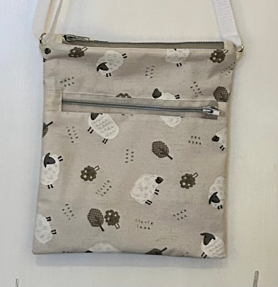 Oilcloth waterproof cross body bag 