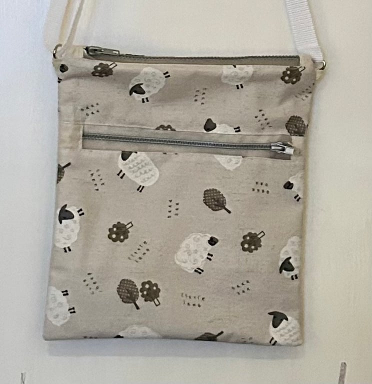 Oilcloth waterproof cross body bag 