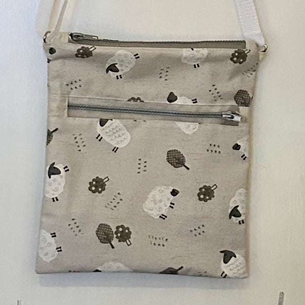 Oilcloth waterproof cross body bag 