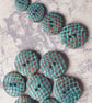 18mm 28L Italian 1980's vintage Snakeskin effect buttons in 2 Rare colours - Image 8