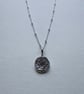 Reticulated Silver Coin Pendant