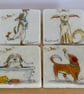 Set of 4 Marble 'Dog' Coasters - Image 1