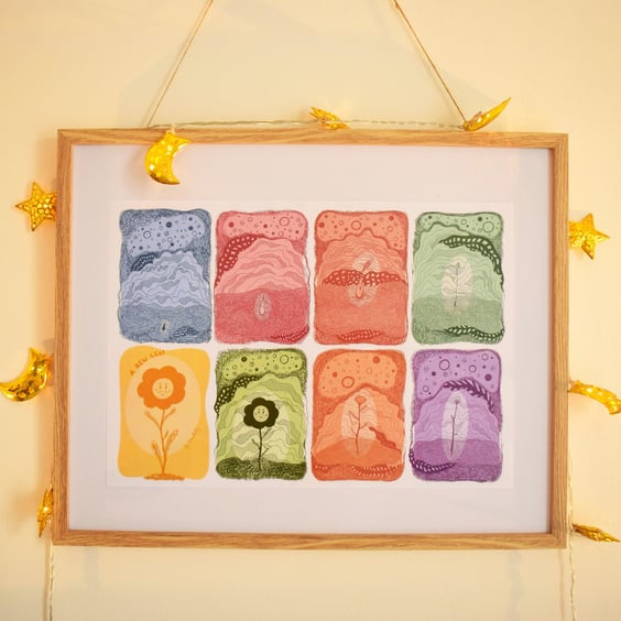 A3 Illustrated Print - 'A New Leaf'