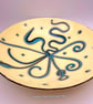 Handmade Thin Fused Glass "Squiggle" Bowl - Image 3