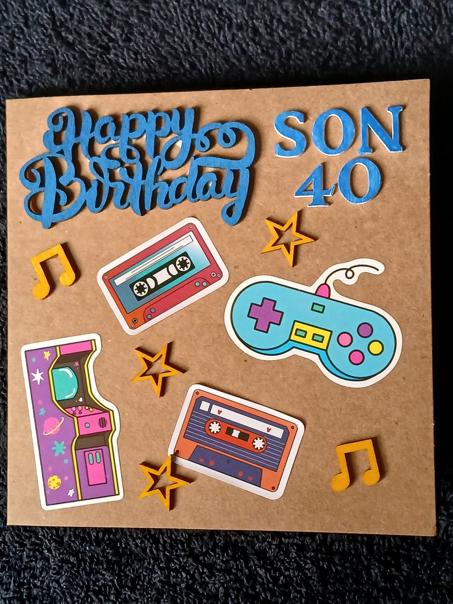 Son 40th birthday card 