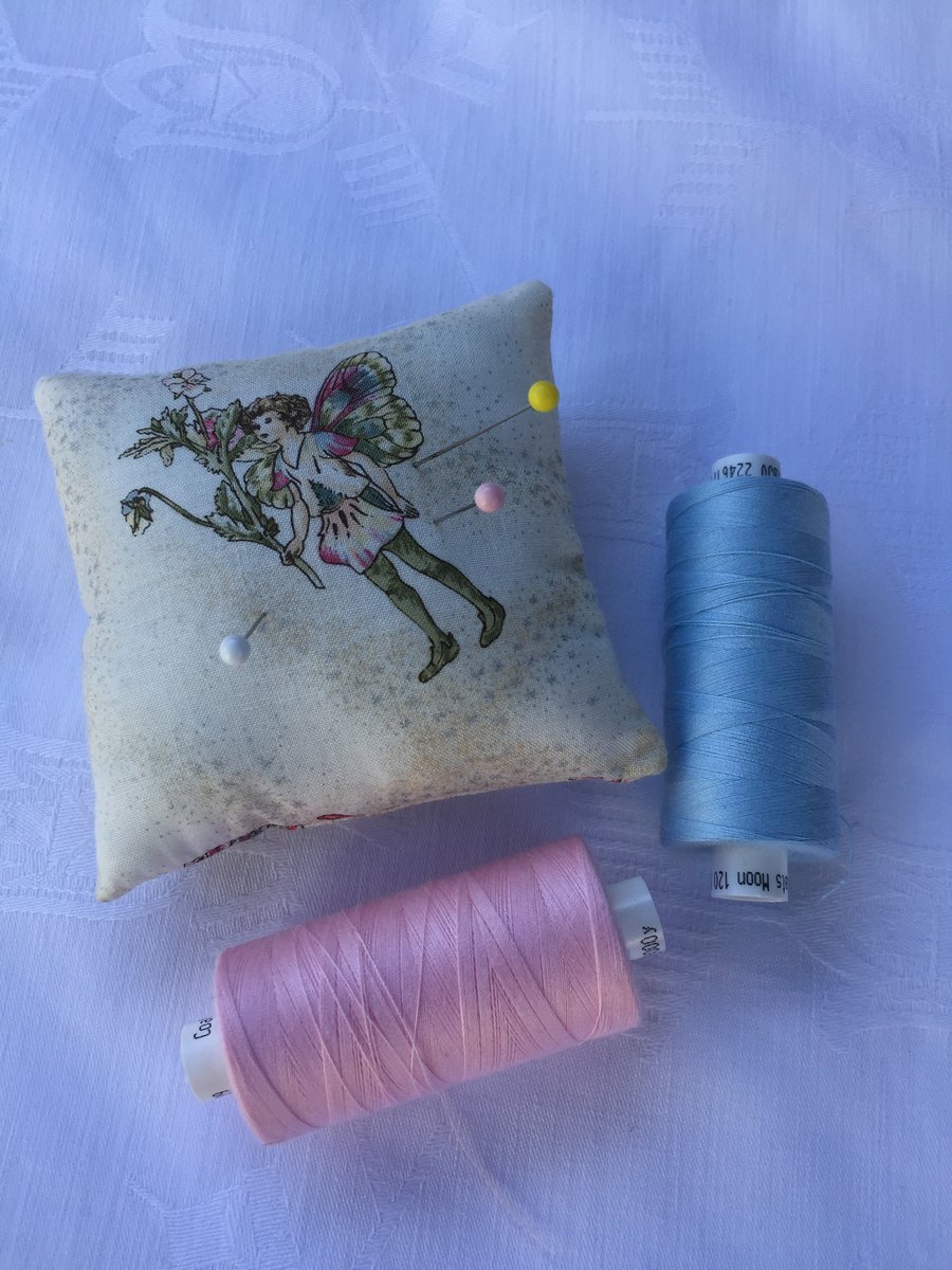 Pretty fairy fabric pin cushion 