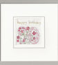floral 90th birthday card