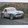 Photographic greetings card of an Austin - Healey 3000 Mk.3.